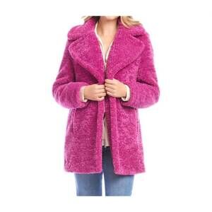 NEW KAREN KANE sherpa coat in orchid